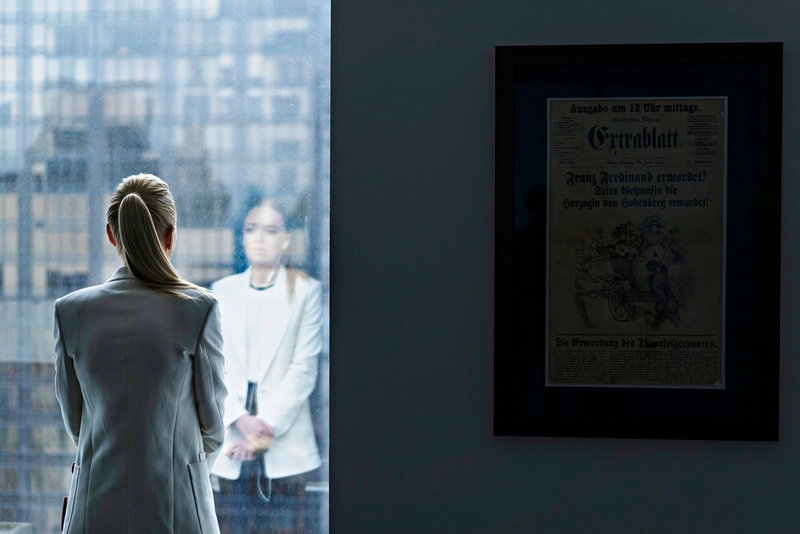 Break from my rant about unreliable narrators to point out this nice nod to the next world war.